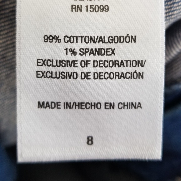 Sold✔R1893 Roebuck & Co. Floral Embroidery Jegging - Picture 3 of 5